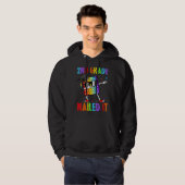 2e klas genageld het dabbing Pop het laatste dag v Hoodie (Voorkant volledig)