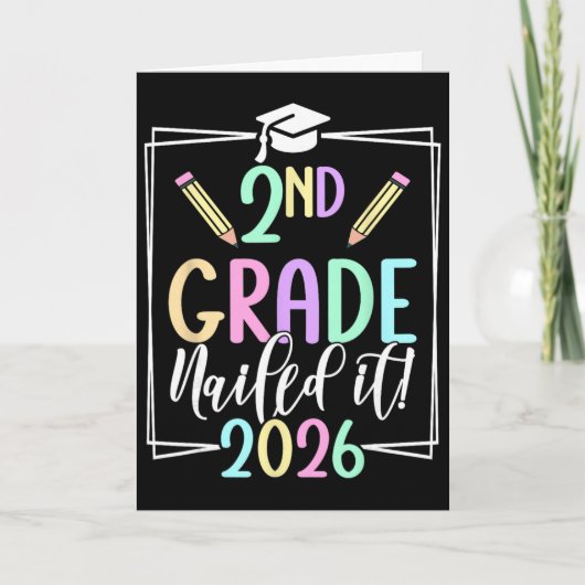 2e klas heeft het voor elkaar 2026 afstuderen twee kaart (Voorkant)