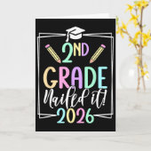 2e klas heeft het voor elkaar 2026 afstuderen twee kaart (Gele Bloem)