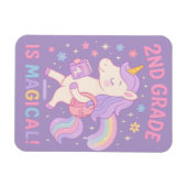 2e klas is magisch terug naar school eenhoorn magneet (Horizontaal)