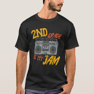 2e klas is mijn jam Vintage Funny Bombox Student T T-shirt