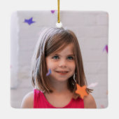 2e klas Keepsake Chalkboard Kleurrijke Kinder Foto Keramisch Ornament (Achterkant)