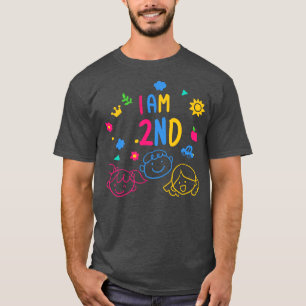 2e klas Kids Verjaardag Kinderdag voor jongens en T-shirt