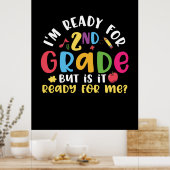2e klas leraar: ik ben klaar voor de 2e klas poster (Keuken)