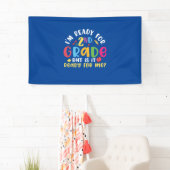 2e klas leraar: ik ben klaar voor de 2e klas spandoek (Insitu)