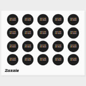 2e klas leraar Leopard Hearts Terug naar school Ronde Sticker (Vel)