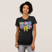 2e klas leraar potlood Coquette strik T-shirt (Voorkant volledig)