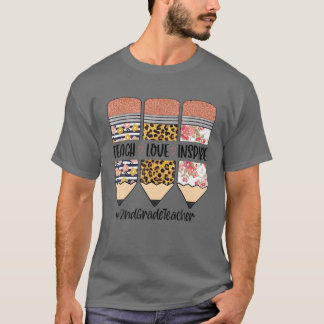 2e klas leraar terug naar schoolleraar liefhebber t-shirt