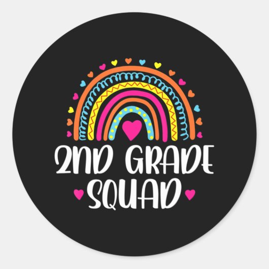 2e klas leraar vlinderboog ronde sticker (Voorkant)