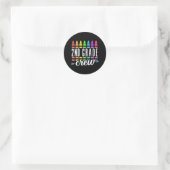 2e klas lerarenteam tweede klas Rocks Ki Ronde Sticker (Tas)