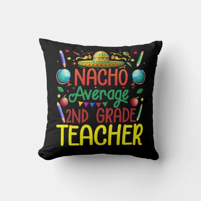 2e klas nacho gemiddelde tweedegraads docent Cinco Kussen (Voorkant)