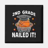 2e klas nailed it basketbalspeler Afstuderen B Magneet (Voorkant)