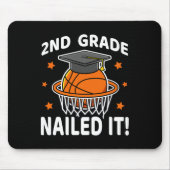 2e klas nailed it basketbalspeler Afstuderen B Muismat (Voorkant)