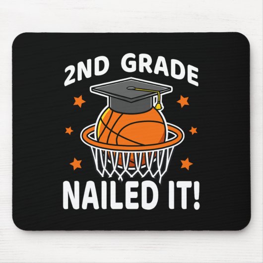 2e klas nailed it basketbalspeler Afstuderen B Muismat (Voorkant)