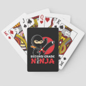 2e klas ninja trap eerste dag terug naar school pokerkaarten (Achterkant)