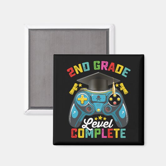 2e klas niveau complete Afstuderen gaming gamer Magneet (Voorkant / Achterkant)
