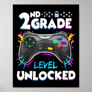 2e klas niveau ontgrendeld terug naar school eerst poster