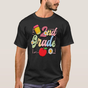 2e klas potlood Apple student leraar terug naar SC T-shirt