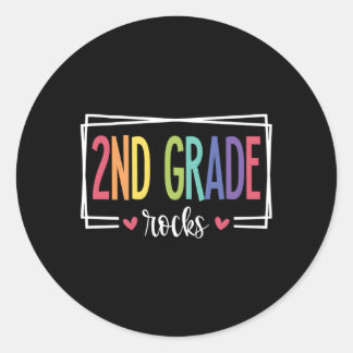2e klas Rocks Eerste dag van de school Welkom teru Ronde Sticker