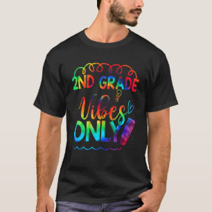 2e klas sfeer alleen terug naar school tie-dye t-shirt