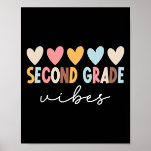 2e klas sfeer eerste schooldag welkom Ck naar Poster