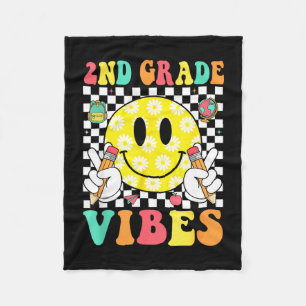 2e klas sfeer retro glimlach gezicht leraar kinder fleece deken