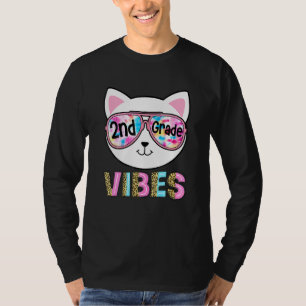 2e klas sfeer terug naar school kat meisje ie verv t-shirt