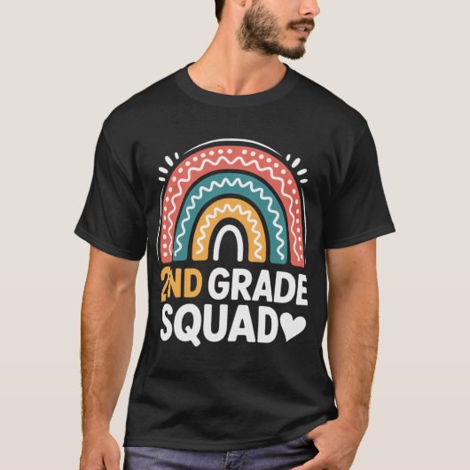 2e klas squad Backo School Tweede klas leraar Gi T-shirt (Voorkant)