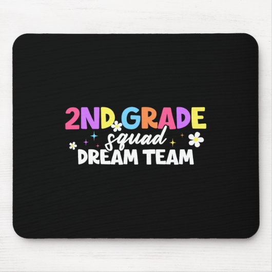 2e klas squad droomteam leraar student terug naar  muismat (Voorkant)