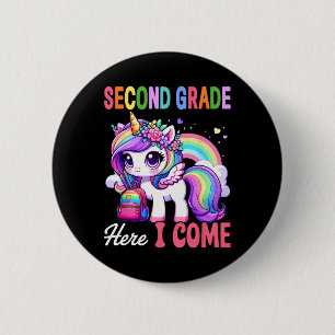 2e klas squad droomteam leraar student terug naar ronde button 5,7 cm