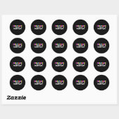 2e klas squad droomteam leraar student terug naar  ronde sticker (Vel)