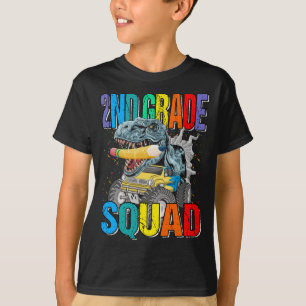 2e klas Squad Monster Truck Dinosaurus Jongens T-shirt