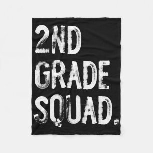 2e klas squad terug naar school leerkracht fleece deken