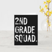 2e klas squad terug naar school leerkracht kaart (Gele Bloem)