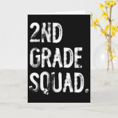 2e klas squad terug naar school leerling leraar kaart (Gele Bloem)