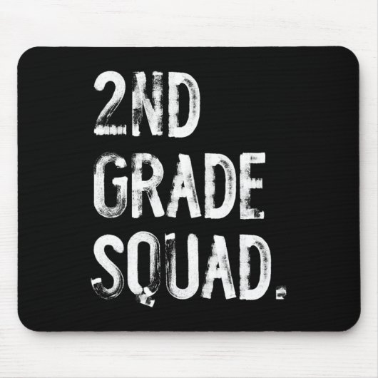2e klas squad terug naar school leerling leraar muismat (Voorkant)