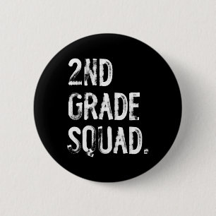 2e klas squad terug naar school leerling leraar ronde button 5,7 cm