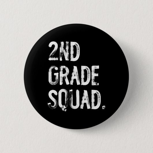 2e klas squad terug naar school leerling leraar ronde button 5,7 cm (Voorkant)