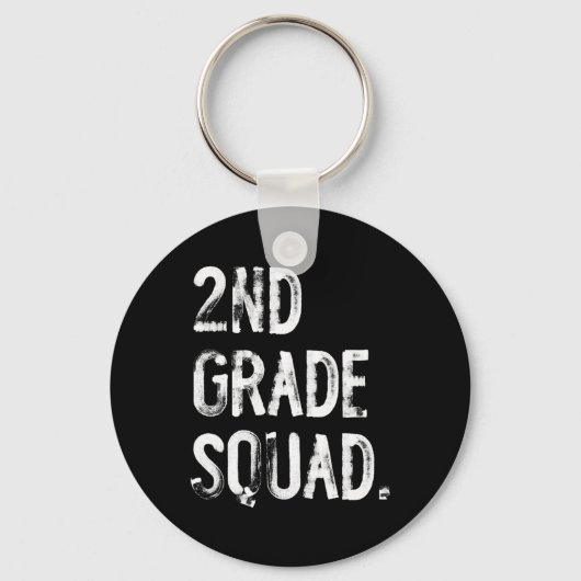 2e klas squad terug naar school leerling leraar sleutelhanger (Voorkant)