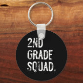 2e klas squad terug naar school leerling leraar sleutelhanger (Voorkant)