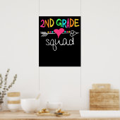 2e klas Squad Tweede leraar Student Team Poster (Keuken)