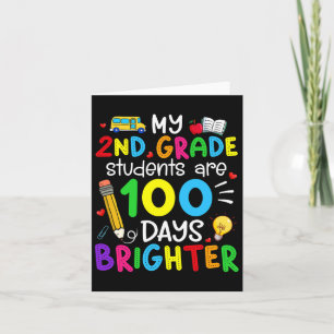 2e klas studenten zijn 100 dagen helderder 100e da kaart