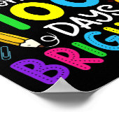 2e klas studenten zijn 100 dagen helderder 100e da poster (Hoek)