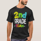 2e klas team leraar student Happy Back T T-shirt (Voorkant)