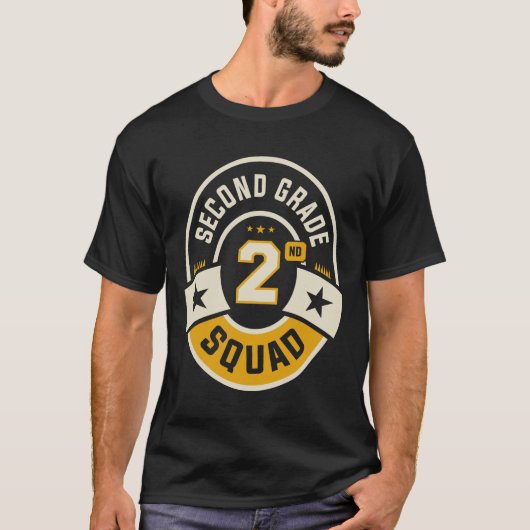 2e klas team terug naar school t-shirt (Voorkant)