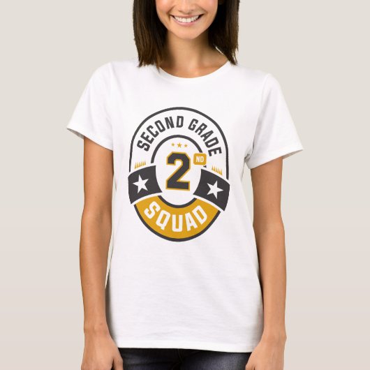 2e klas team terug naar school t-shirt (Voorkant)