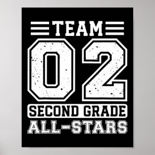 2e klas team tweede klas terug naar school poster