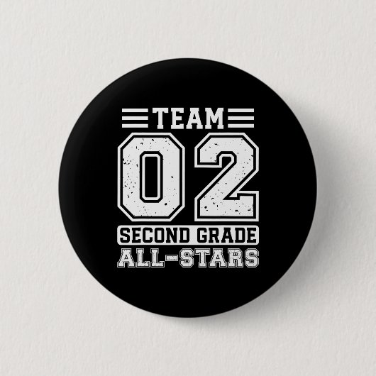 2e klas team tweede klas terug naar school ronde button 5,7 cm (Voorkant)