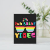 2e klas Terug naar school leraar en student Briefkaart (Staand voorkant)