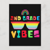 2e klas Terug naar school leraar en student Briefkaart (Voorkant)